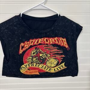 Size small oversized crop tank